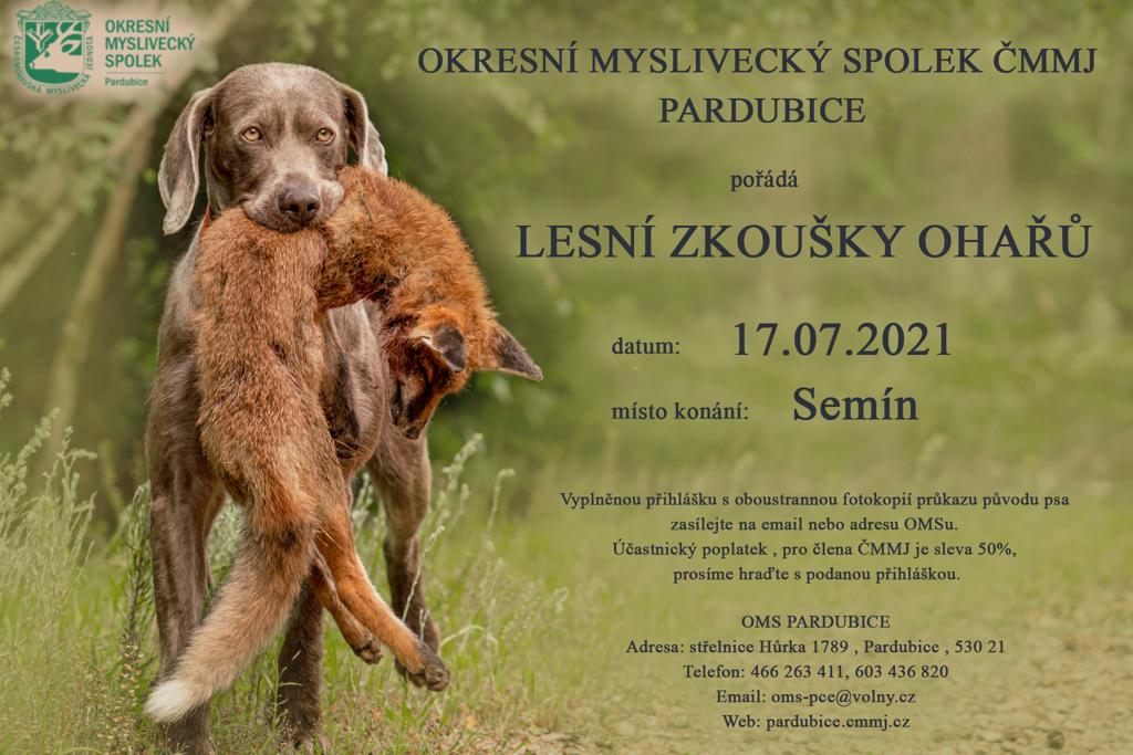 lesní zkoušky semín