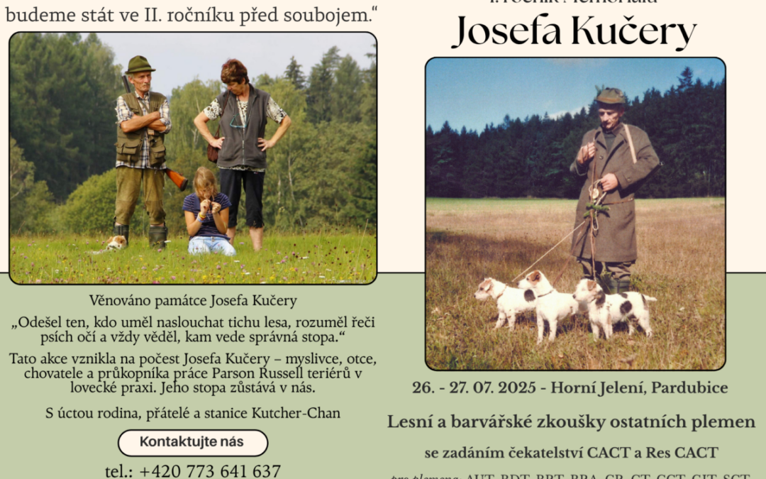 I. ročník memoriálu Josefa Kučery (LZ+BZ) se zadáním čekatelství CACT a res CACT