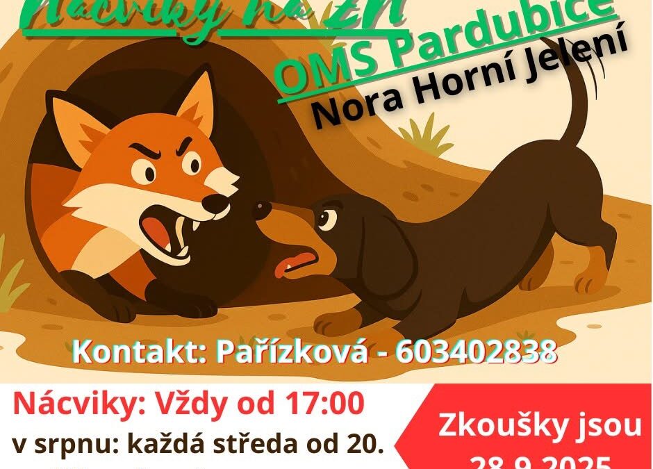 Nácviky na zkoušky z norování nováčků
