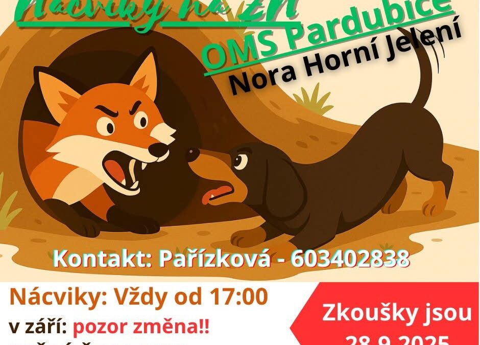 Nácviky na zkoušky z norování nováčků