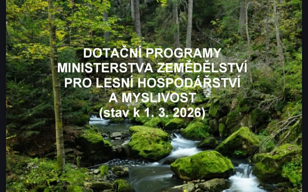 Aktualizované podmínky dotací Ministerstva zemědělství pro lesní hospodářství a myslivost (1. 3. 2026)
